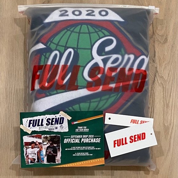 FULL SEND BASEBALL HOODIE 2020 - Picture 1 of 9